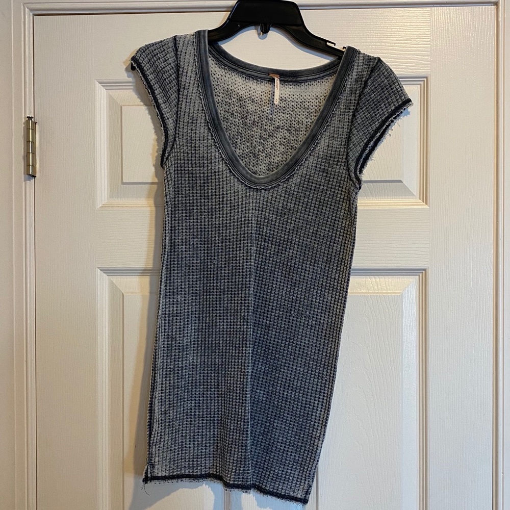 Free People waffle tee
